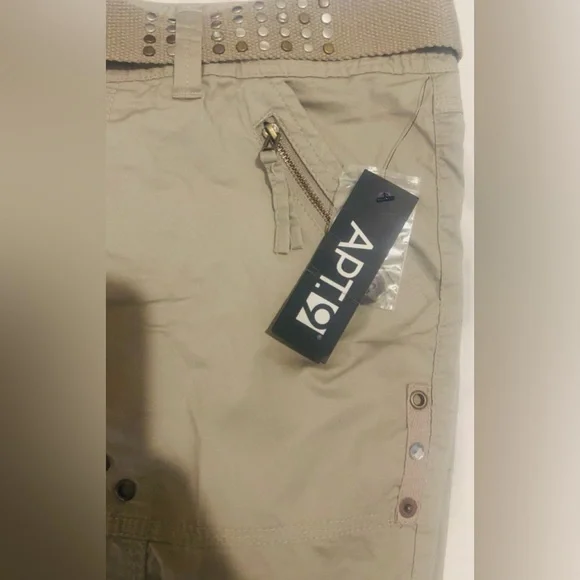 Apt. 9 Women's Cargo Joggers in Beige - Picture 4 of 5